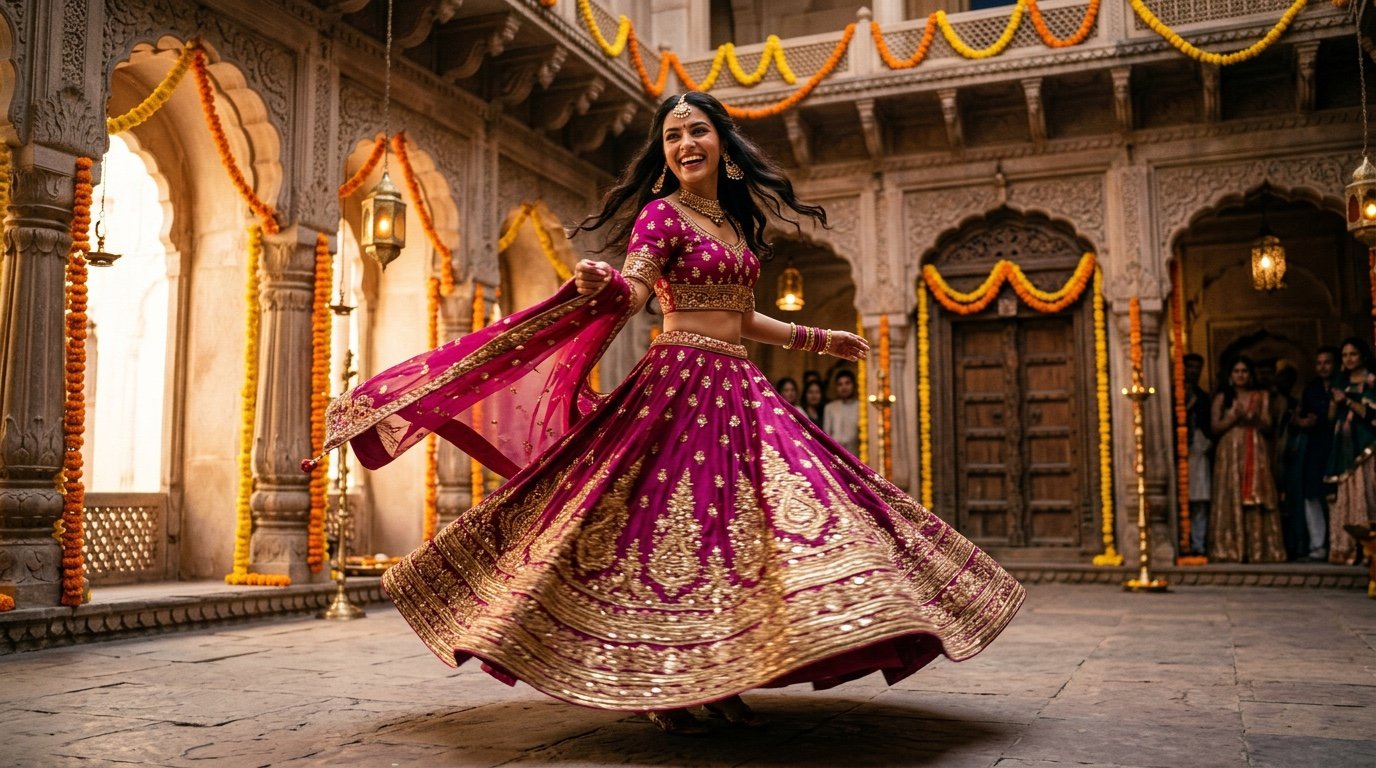 Diwali Lehenga Choli AI Photo Prompts