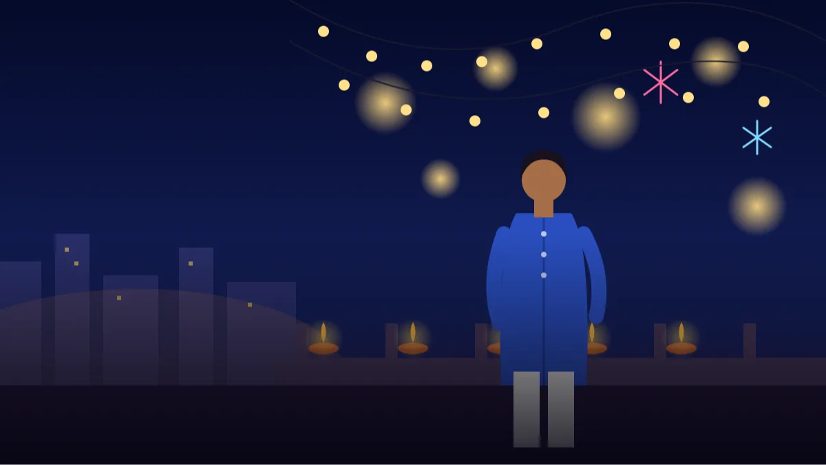 Diwali Night Fairy Lights Photo Prompts