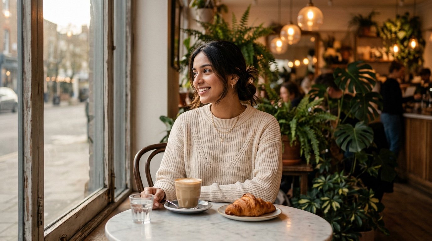 Gemini Cafe Aesthetic Photo Prompts for Girls