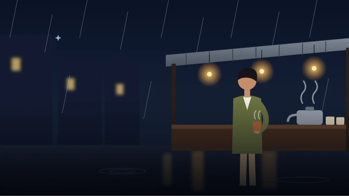 Gemini Rainy Street Moody Photo Prompts for Boys