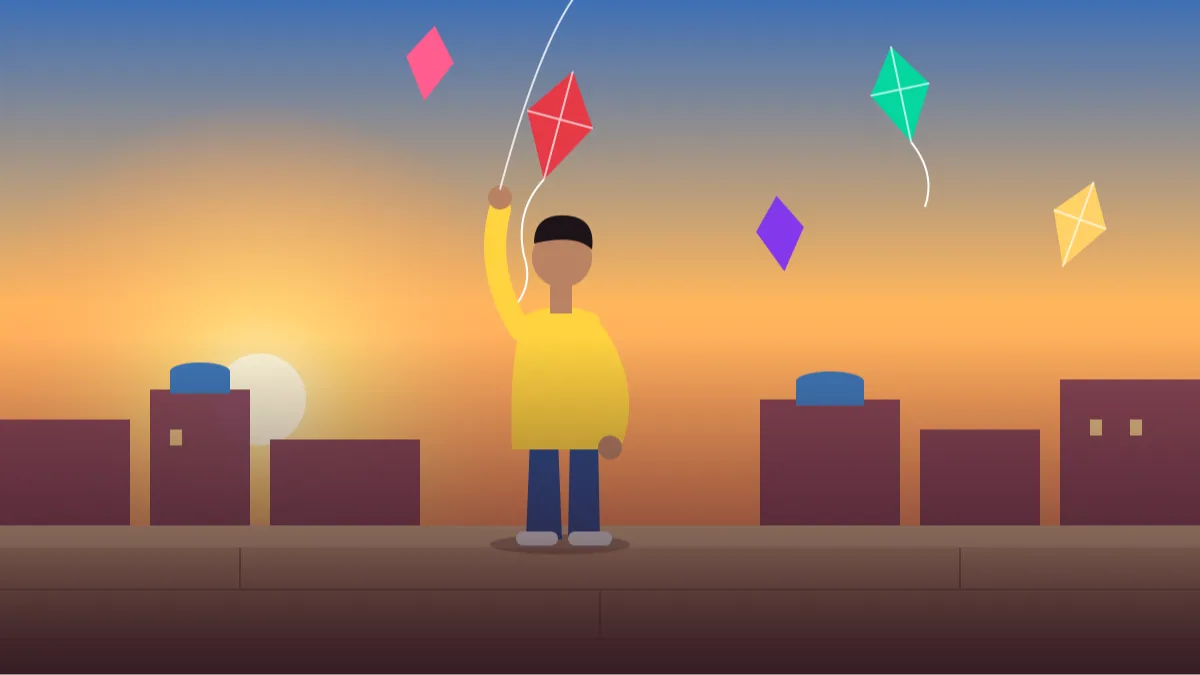 Gemini Rooftop Sunset Photo Prompts for Boys