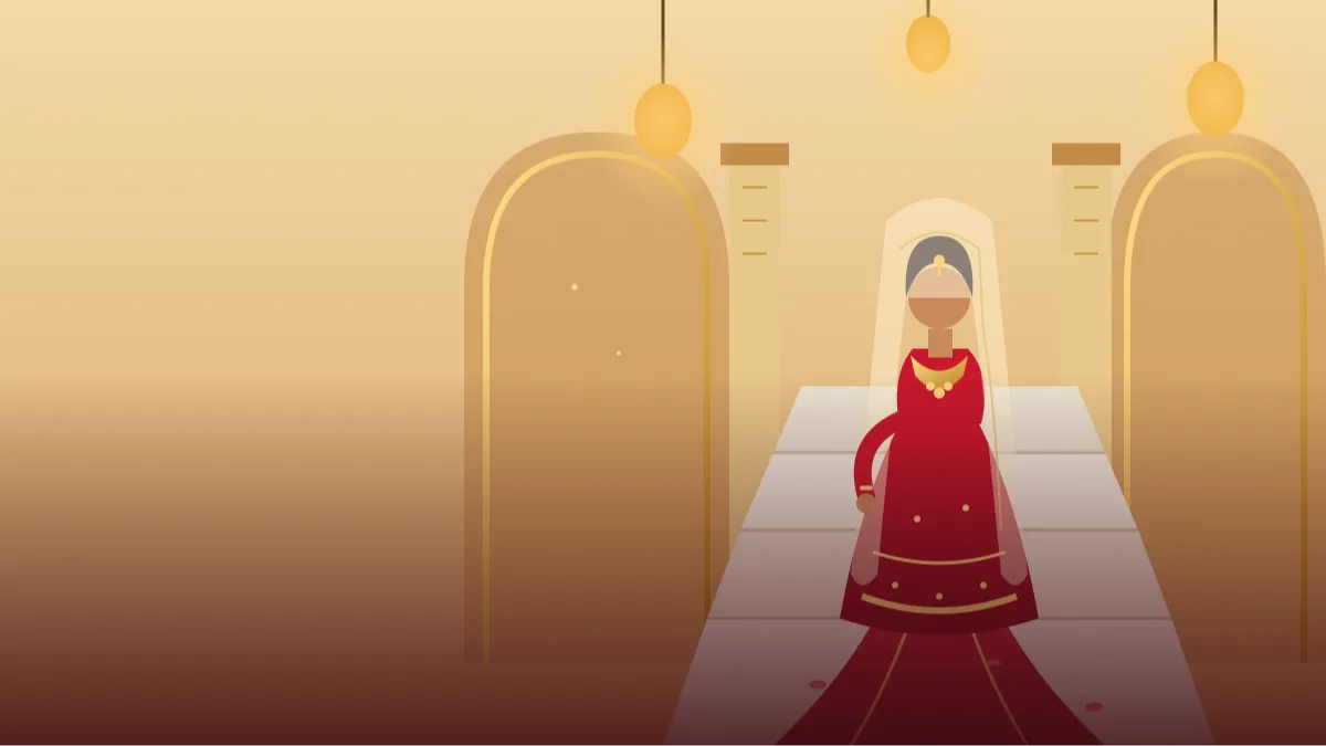 Hindu Bride Red Lehenga Portrait AI Prompts