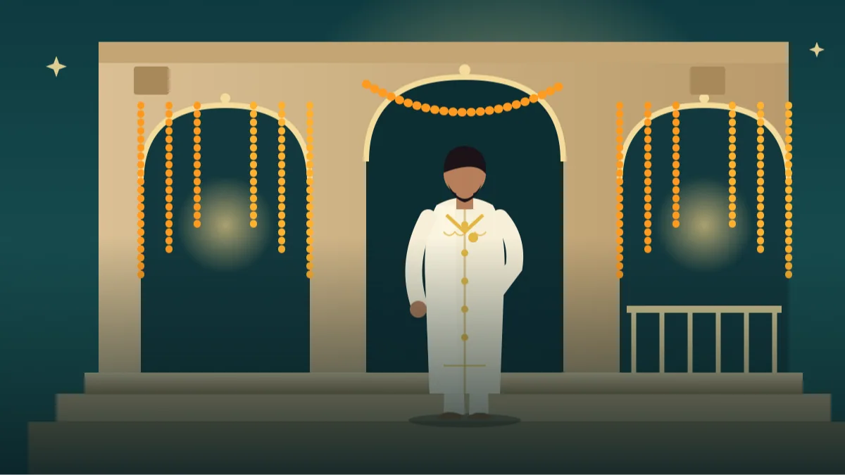 Muslim Groom Sherwani Photo AI Prompts