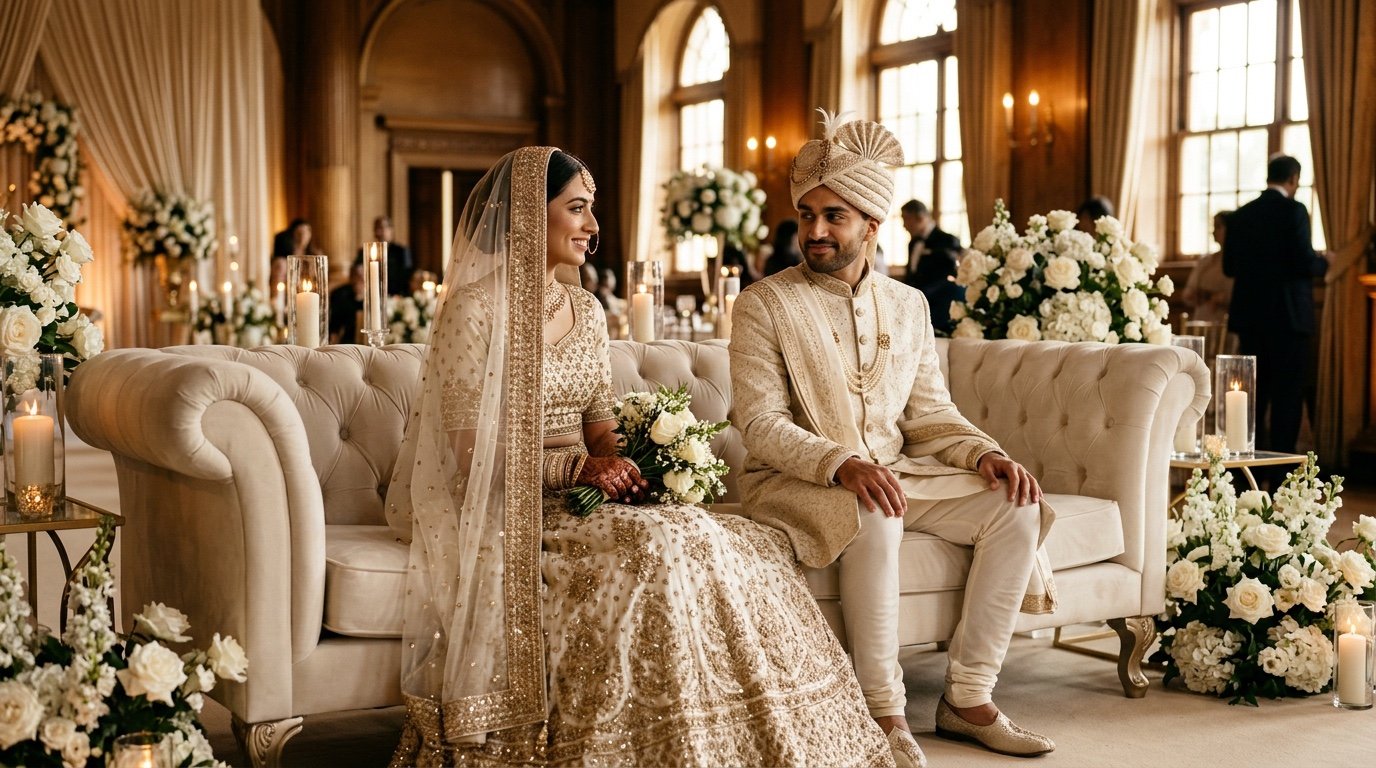 Muslim Wedding Bride and Groom Photo AI Prompts
