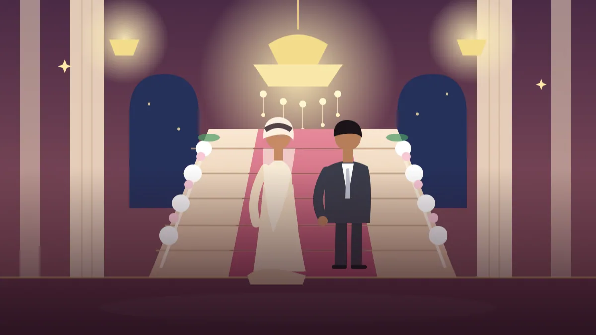 Walima Reception Couple Photo AI Prompts